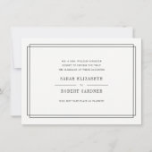 Eenvoudige aankondiging van huwelijksannulering (Voorkant)