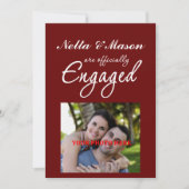 Eenvoudige aankondiging van Verloving-foto (Voorkant)