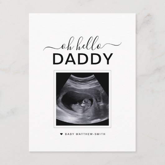 Eenvoudige aankondiging van zwangerschap Ultrasoun (Voorkant)