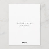 Eenvoudige aankondiging van zwangerschap Ultrasoun (Achterkant)