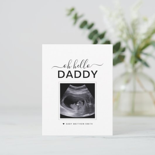 Eenvoudige aankondiging van zwangerschap Ultrasoun (Staand voorkant)