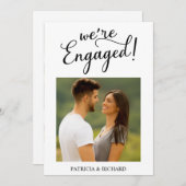 Eenvoudige aankondiging Verloving Foto (Voorkant / Achterkant)