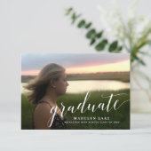 Eenvoudige aankondigingen van afstuderen aan het f (Staand voorkant)