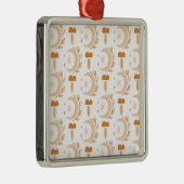 Eenvoudige aanlooptekening metalen ornament (Rechts)