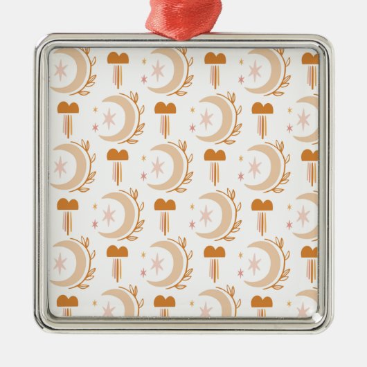 Eenvoudige aanlooptekening metalen ornament (Voorkant)