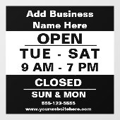 Eenvoudige aanmelding voor aangepaste Kantoor Raamsticker (Vel)