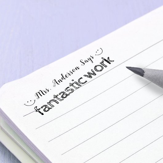 Eenvoudige Aanmoediging Persoonlijke Fantastisch W Zelfinktende Stempel