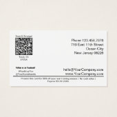 Eenvoudige Aanpasbare Atleet Promo Gift Voucher Ka Visitekaartje (Achterkant)