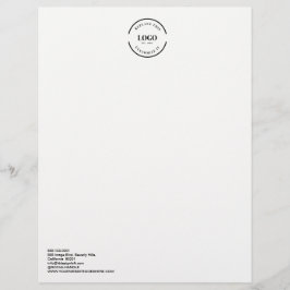 Eenvoudige, aanpasbare logo voor grote bedrijven briefhoofd