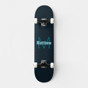 Eenvoudige Aanpasbare Monogram Naam Persoonlijk Skateboard