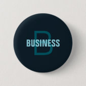 Eenvoudige Aanpasbare Monogram Naam Ronde Button 5,7 Cm (Voorkant)