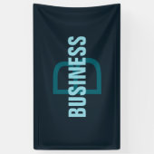 Eenvoudige Aanpasbare Monogram Naam Spandoek (Verticaal)