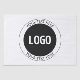 Eenvoudige Aanpasbare Tekst & Uw Logo of Afbeeldin Tissuepapier