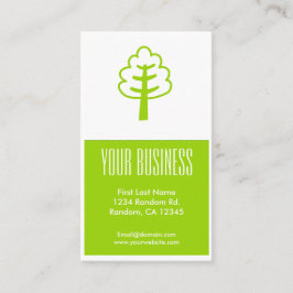 Eenvoudige, aanpasbare visitekaartjes van de groen