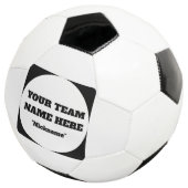 Eenvoudige aanpasbare voetbalteamnaam voetbal (Drie kwart)