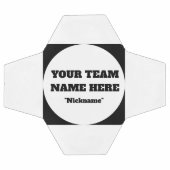 Eenvoudige aanpasbare voetbalteamnaam voetbal (Enkel)