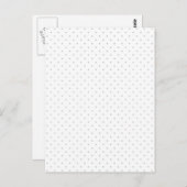 Eenvoudige aanpassing van de kleur van grijze mini briefkaart (Voorkant / Achterkant)