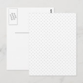 Eenvoudige aanpassing van de kleur van grijze mini briefkaart (Voorkant / Achterkant)