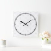 Eenvoudige aanpassing van de kleur van grijze mini vierkante klok (Huis)