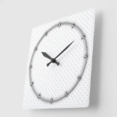 Eenvoudige aanpassing van de kleur van grijze mini vierkante klok (Hoek)