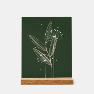 Eenvoudige aanraking van Natuur die het land zaait Acryl Bord