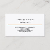 Eenvoudige aantrekkingsminimalistisch zijderoute m visitekaartje (Voorkant)