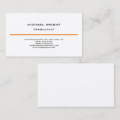 Eenvoudige aantrekkingsminimalistisch zijderoute m visitekaartje (Voorkant / Achterkant)