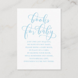 Eenvoudige aanvraag voor een blauw Baby shower-Bij Informatiekaartje