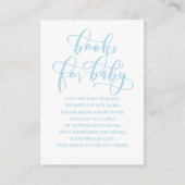 Eenvoudige aanvraag voor een blauw Baby shower-Bij Informatiekaartje (Voorkant)