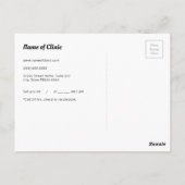 Eenvoudige aanwijzingsherinnering tandenborstel briefkaart (Achterkant)