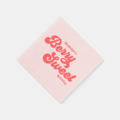 Eenvoudige aardbei Berry Sweet Birthday Summer Servet (Hoek)