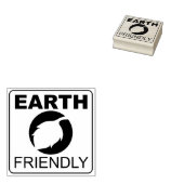 Eenvoudige Aarde-vriendelijk, Eco Rubberstempel (Gestempeld)