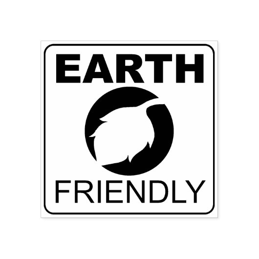 Eenvoudige Aarde-vriendelijk, Eco Rubberstempel (Afrduk)