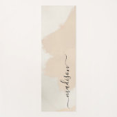 Eenvoudige Abstracte Boho Waterverf Aangepaste Naa Yogamat (Voorkant)
