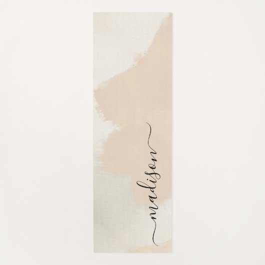 Eenvoudige Abstracte Boho Waterverf Aangepaste Naa Yogamat (Voorkant)