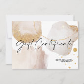 Eenvoudige Abstracte certificaatkaartje (Voorkant)