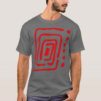 Eenvoudige Abstracte Cirkel Abstract T-shirt