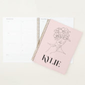 Eenvoudige Abstracte illustratie van de Woman Planner (Display)