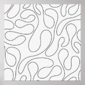 Eenvoudige Abstracte lijnkunst | POSTER (Voorkant)