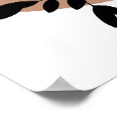 Eenvoudige Abstracte minimal Boho stijl bloembloem Poster (Hoek)