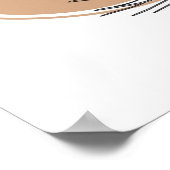 Eenvoudige Abstracte minimal Boho stijl bloembloem Poster (Hoek)