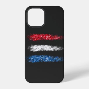 *~* Eenvoudige Abstracte Moderne Amerikaanse Vlag iPhone 12 Pro Hoesje