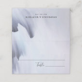 Eenvoudige Abstracte moderne zwarte Waterverf brui Plaatskaartje (Buitenkant ongevouwen)