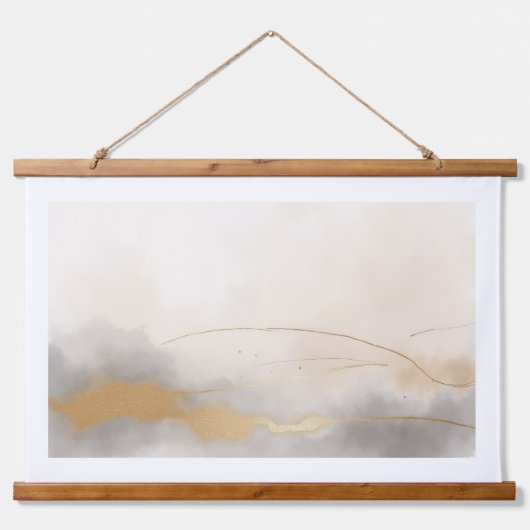 Eenvoudige Abstracte muurkunst - Waterverf Decor Hangend Wandkleed (Voorkant)