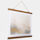 Eenvoudige Abstracte muurkunst - Waterverf Decor Hangend Wandkleed (Gebogen)