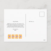 Eenvoudige Abstracte Summer Flower Holiday Briefka Feestdagenkaart (Achterkant)