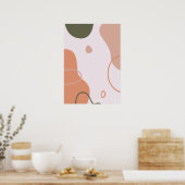Eenvoudige Abstracte wandkunst Poster (Keuken)