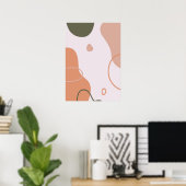 Eenvoudige Abstracte wandkunst Poster (Thuiskantoor)