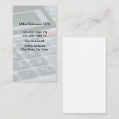 Eenvoudige accountant CPA-Visitekaartjes Visitekaartje (Voorkant / Achterkant)