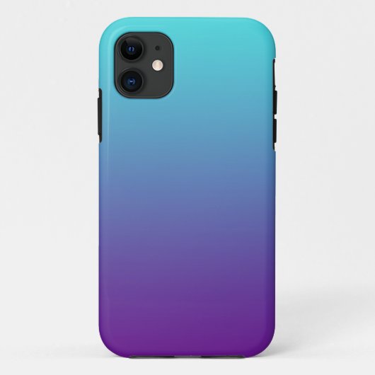 Eenvoudige Achtergrond Gradiënt Turquoise Blauw Pa Case-Mate iPhone Case (Achterkant)